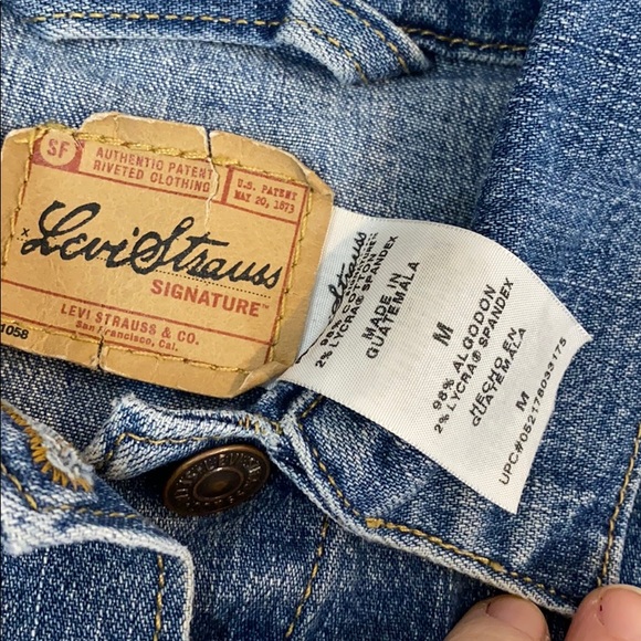 LEVI STRAUS denim jacket for kids, medium - Picture 4 of 6